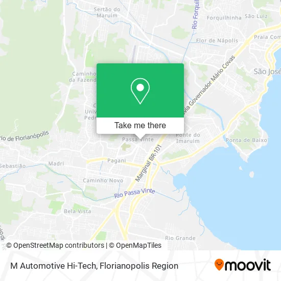 M Automotive Hi-Tech map