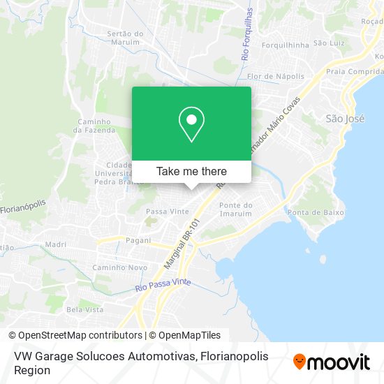 VW Garage Solucoes Automotivas map