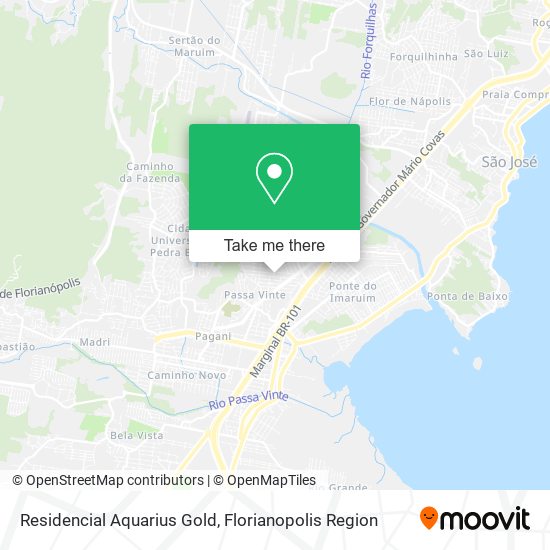 Residencial Aquarius Gold map