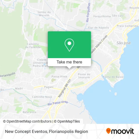 New Concept Eventos map