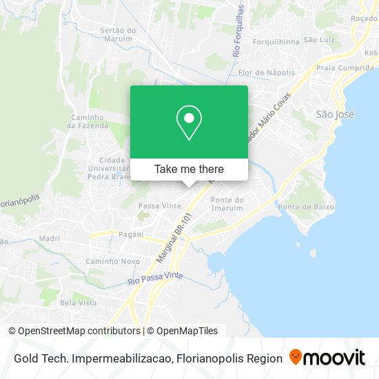 Gold Tech. Impermeabilizacao map