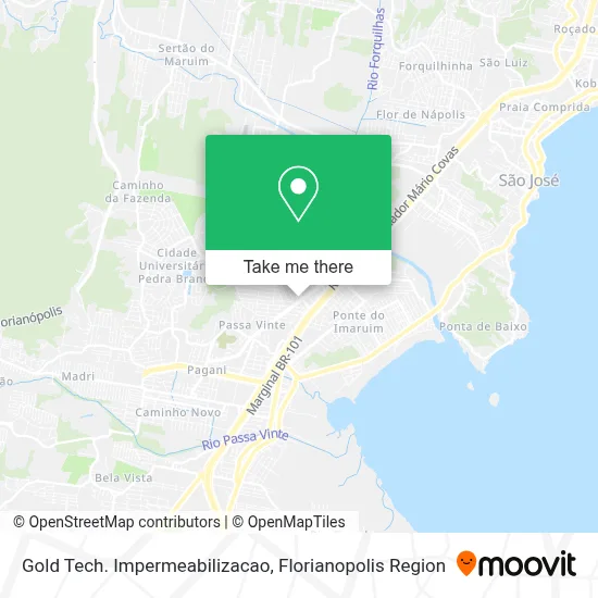 Gold Tech. Impermeabilizacao map