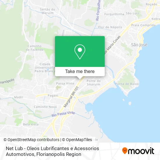 Net Lub - Oleos Lubrificantes e Acessorios Automotivos map