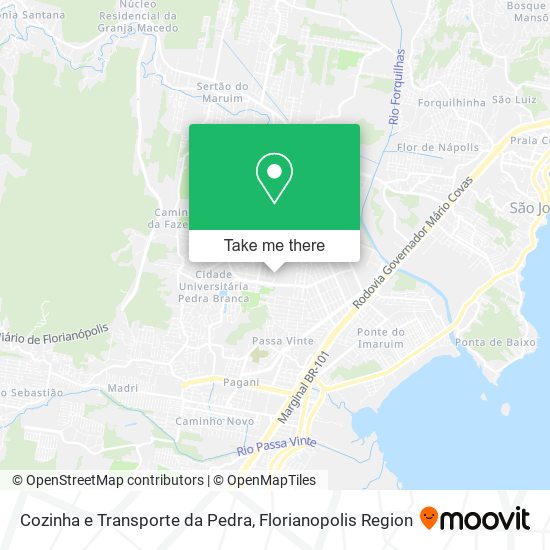 Cozinha e Transporte da Pedra map