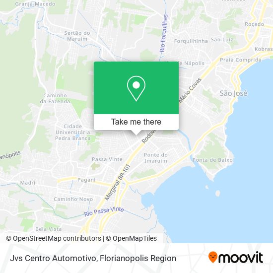 Jvs Centro Automotivo map
