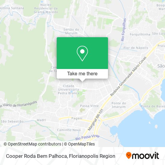 Cooper Roda Bem Palhoca map