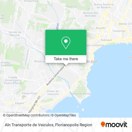 Aln Transporte de Veiculos map