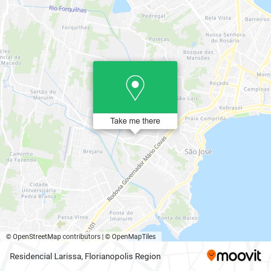 Residencial Larissa map