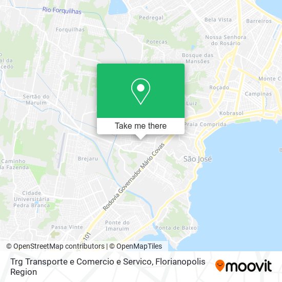 Trg Transporte e Comercio e Servico map