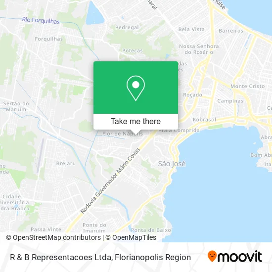 R & B Representacoes Ltda map