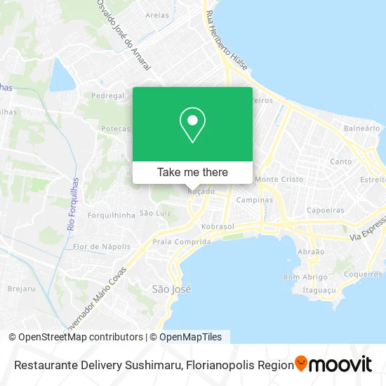 Restaurante Delivery Sushimaru map