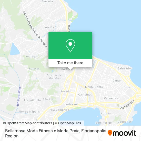 Bellamove Moda Fitness e Moda Praia map