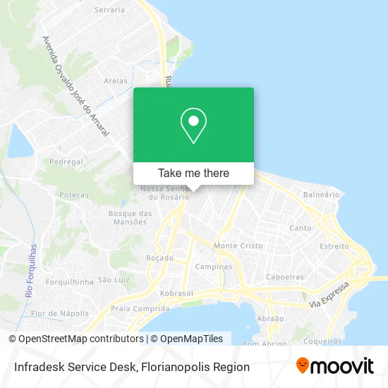 Infradesk Service Desk map
