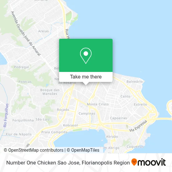 Number One Chicken Sao Jose map