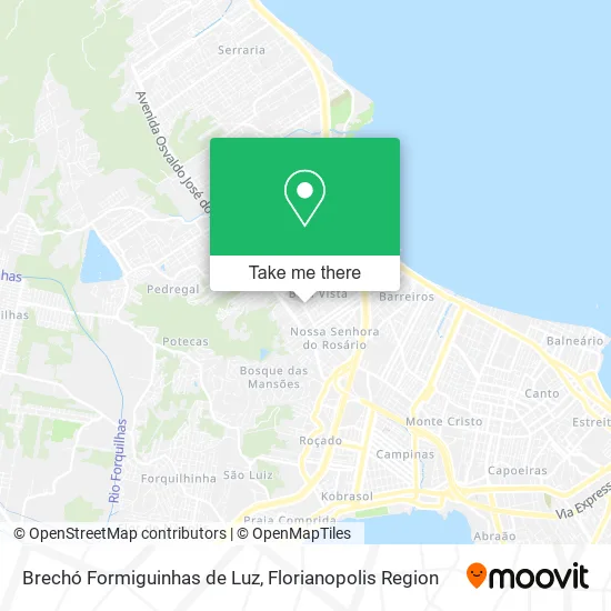 Brechó Formiguinhas de Luz map