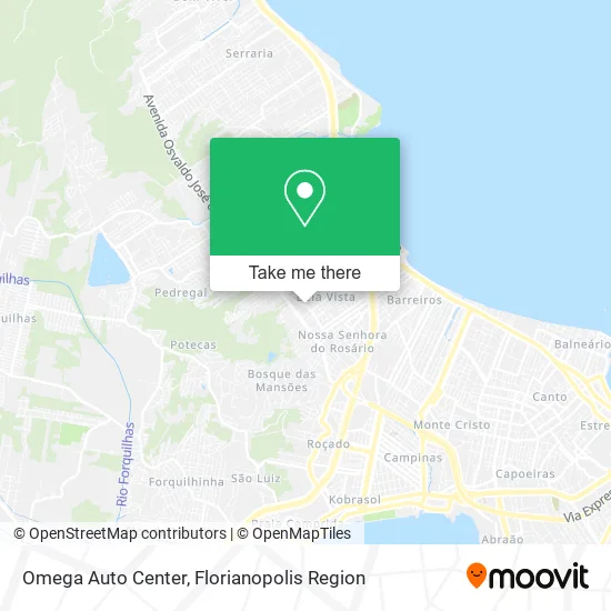 Omega Auto Center map