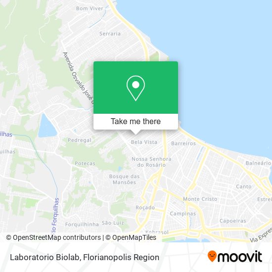 Laboratorio Biolab map