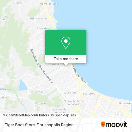 Tiger Boot Store map