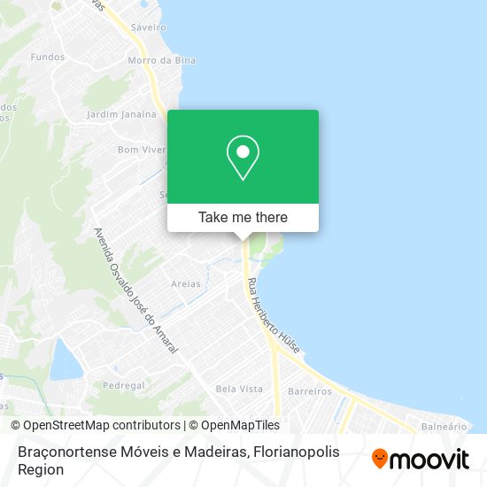 Braçonortense Móveis e Madeiras map