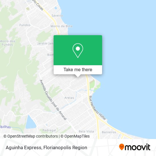 Aguinha Express map