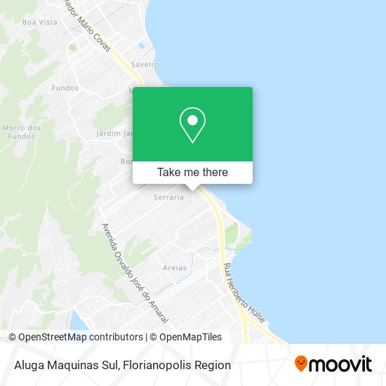 Mapa Aluga Maquinas Sul