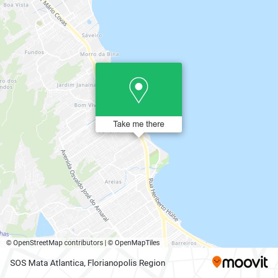 SOS Mata Atlantica map