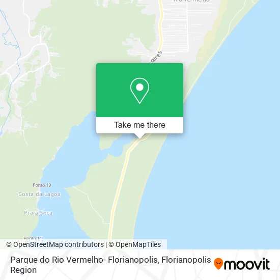 Parque do Rio Vermelho- Florianopolis map