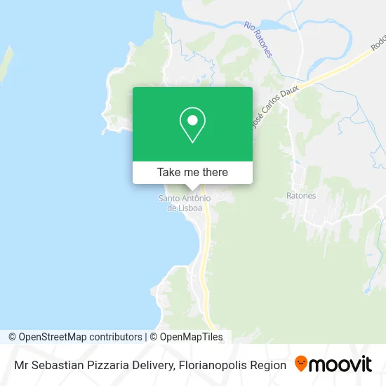 Mr Sebastian Pizzaria Delivery map