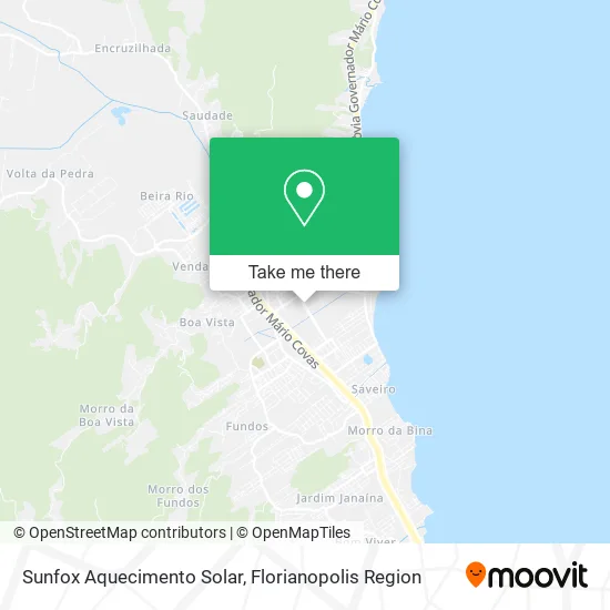 Sunfox Aquecimento Solar map