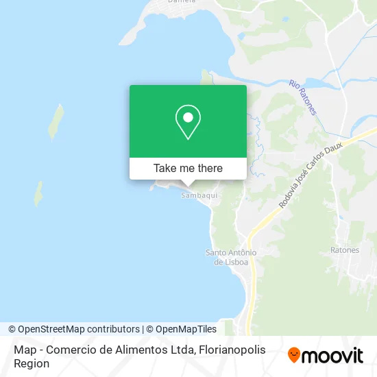 Map - Comercio de Alimentos Ltda map