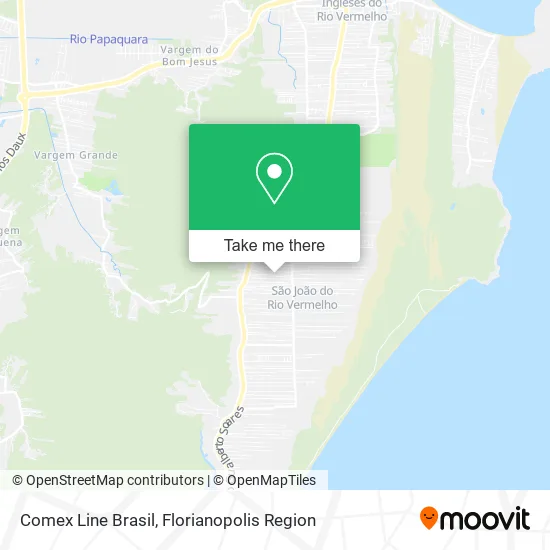 Comex Line Brasil map