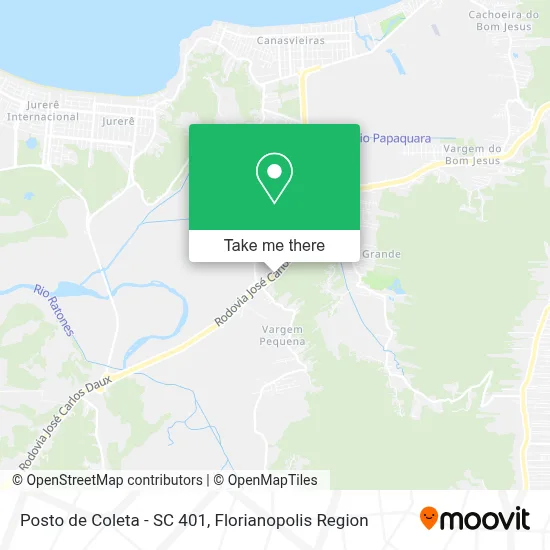 Posto de Coleta - SC 401 map