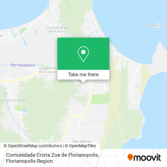 Comunidade Crista Zoe de Florianopolis map