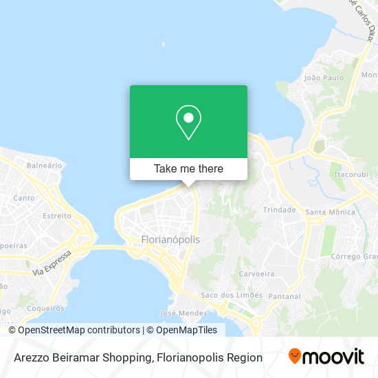 Arezzo Beiramar Shopping map