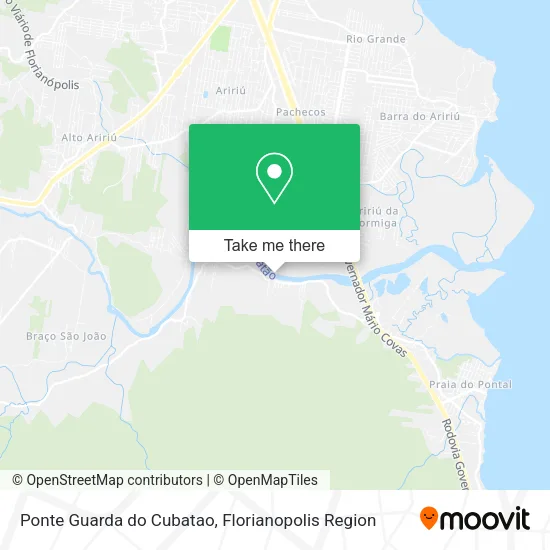 Ponte Guarda do Cubatao map