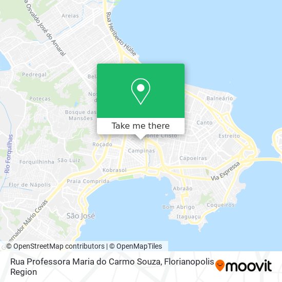 Rua Professora Maria do Carmo Souza map