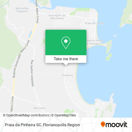 Praia da Pinheira SC map