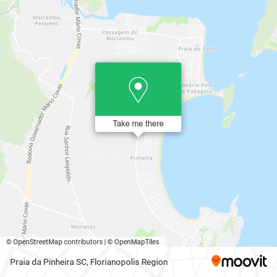 Praia da Pinheira SC map