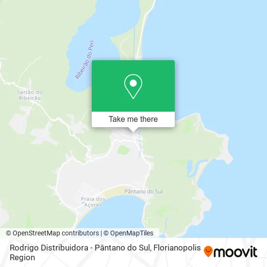 Rodrigo Distribuidora - Pântano do Sul map