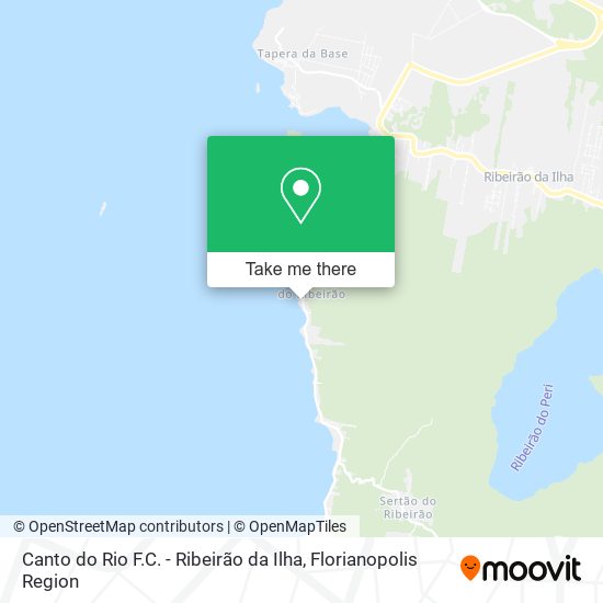 Canto do Rio F.C. - Ribeirão da Ilha map