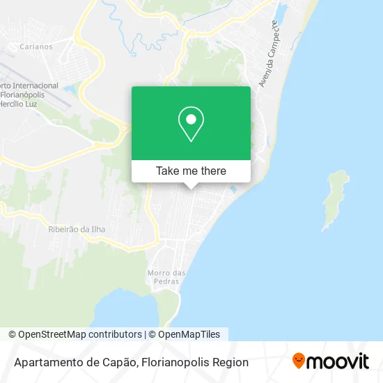 Apartamento de Capão map
