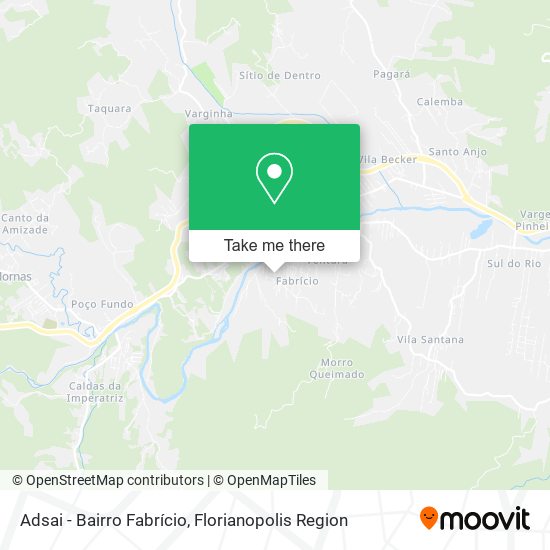 Adsai - Bairro Fabrício map