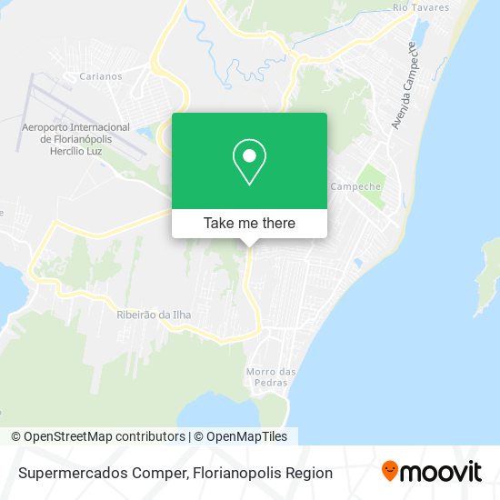 Supermercados Comper map