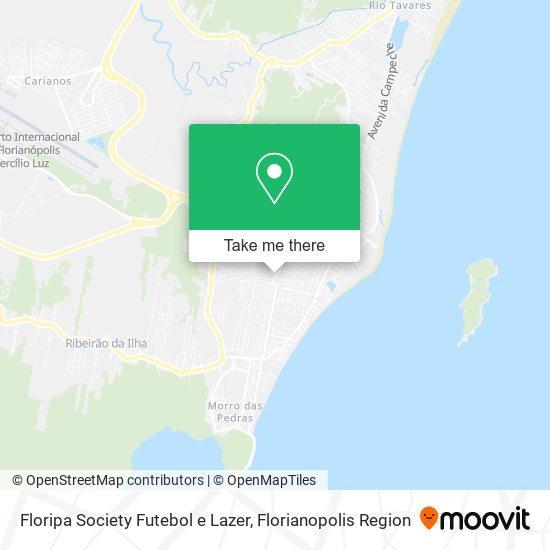 Mapa Floripa Society Futebol e Lazer
