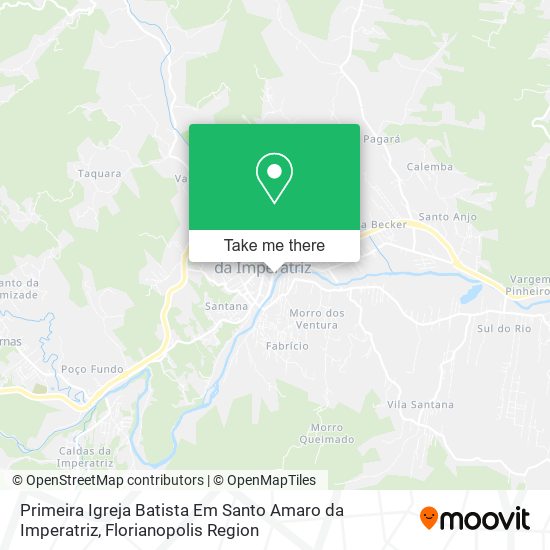 Primeira Igreja Batista Em Santo Amaro da Imperatriz map