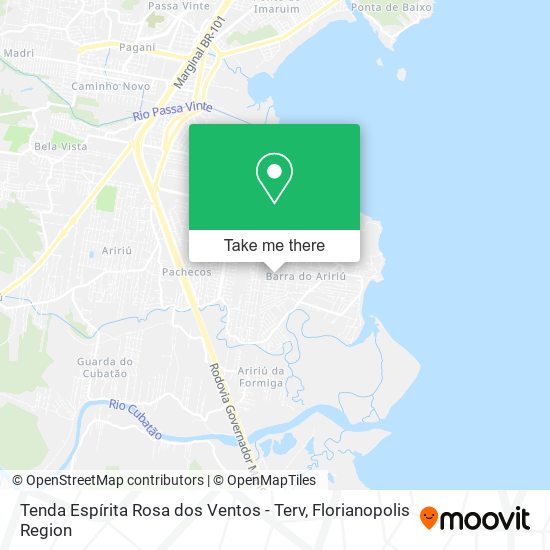 Tenda Espírita Rosa dos Ventos - Terv map
