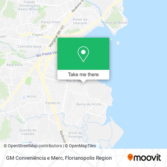 GM Conveniência e Merc map