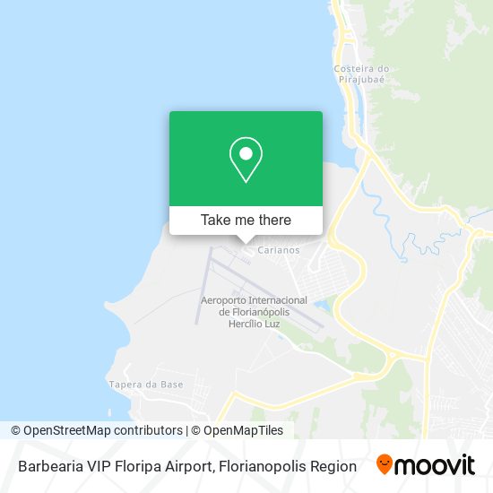 Barbearia VIP Floripa Airport map