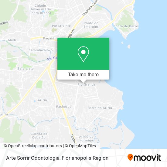 Arte Sorrir Odontologia map