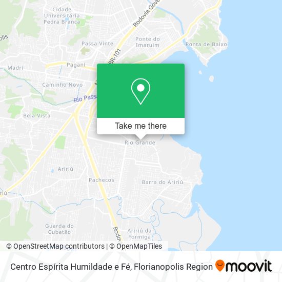 Centro Espírita Humildade e Fé map